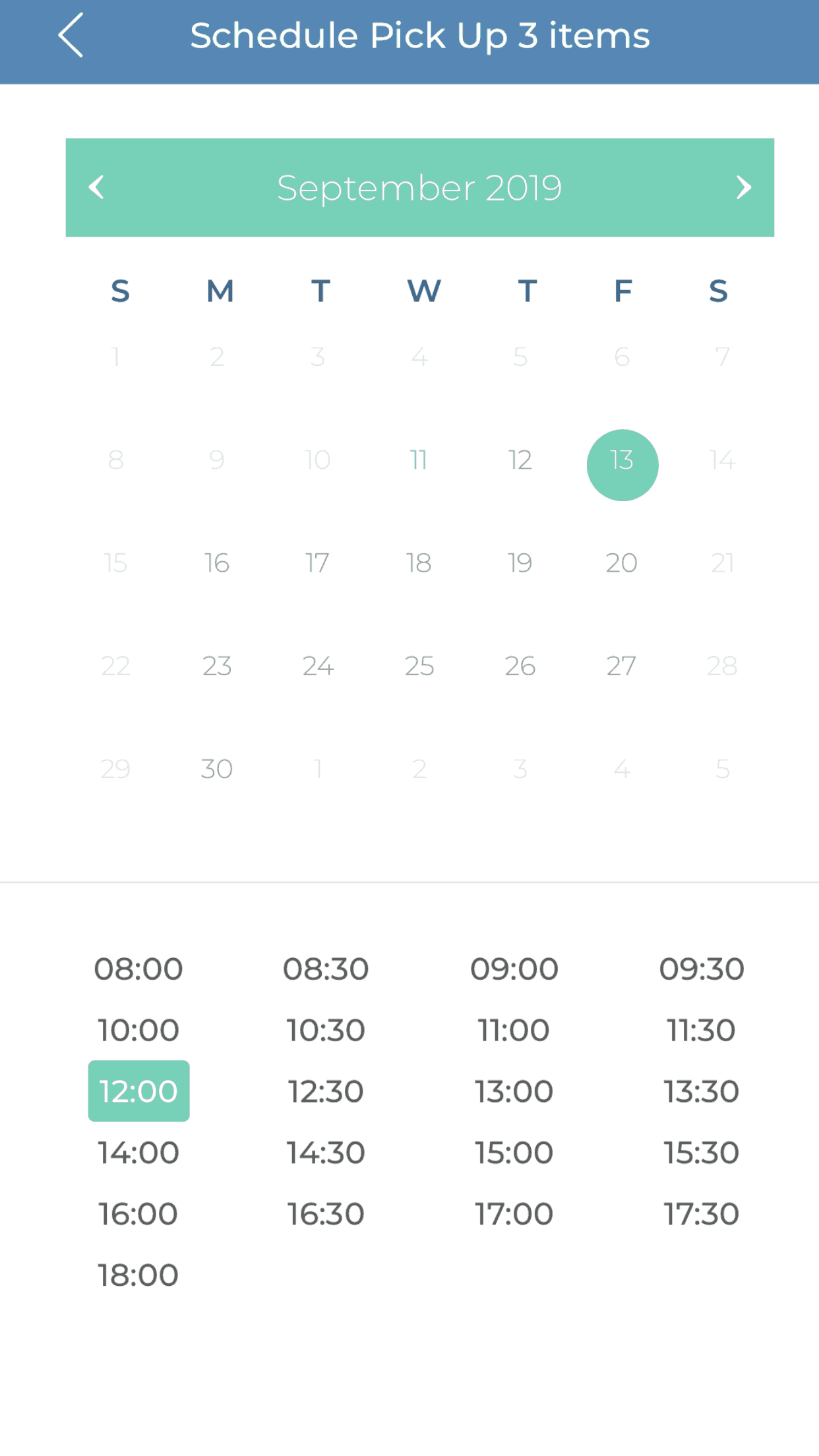 iPostal1 App Schedule Pickup