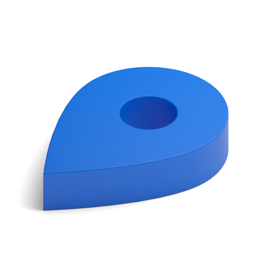 blue pin
